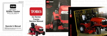 Wheel Horse 523Dxi references literature