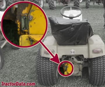 Localização do número de série Cub Cadet 147