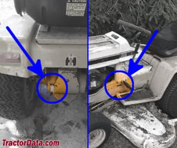 Localização do número de série Cub Cadet 129