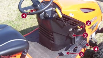 Kubota T2080 Getriebesteuerungen
