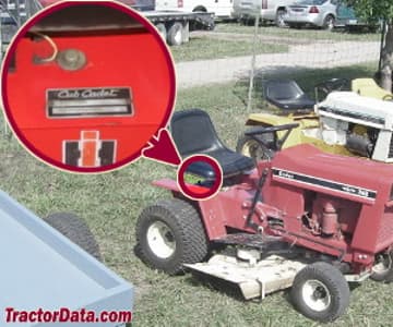 Localização do número de série Cub Cadet 383