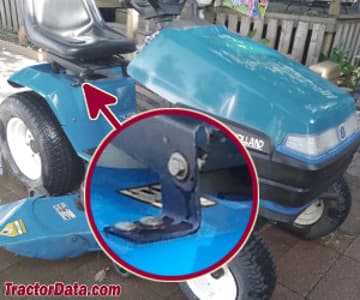 Localização do número de série New Holland LS55