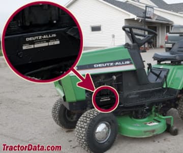 Emplacement du numéro de série Deutz-Allis 512H