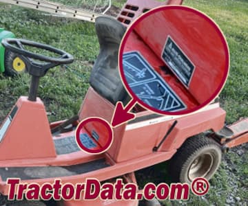Allis Chalmers 1036 serial number location