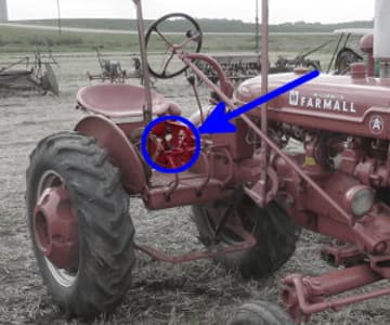 Farmall A serial number location