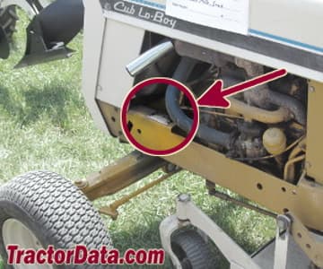 International Harvester 185 Lo-Boy serial number location