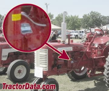 Farmall 230 serial number location