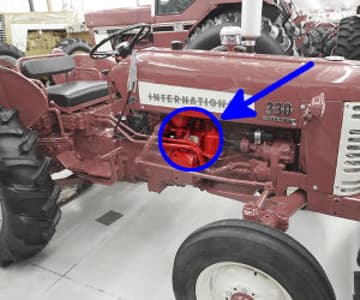 Localização do número de série da International Harvester 330
