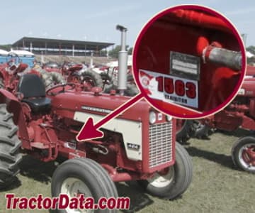 Localização do número de série da International Harvester 424