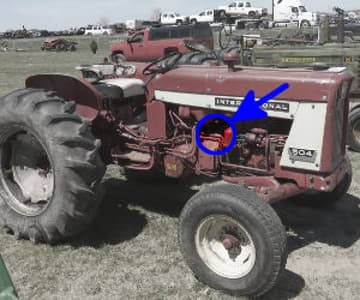 Localização do número de série da International Harvester 504