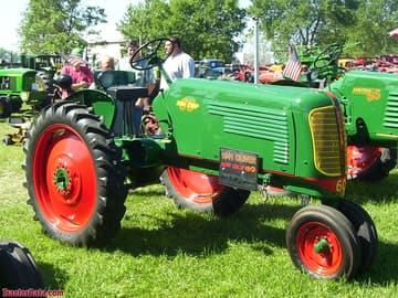 Oliver 60 row-crop tractor, left side.