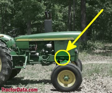 John Deere 2130 serial number location