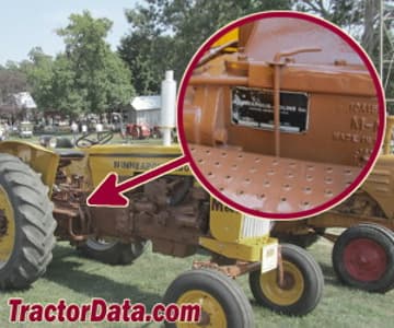 Standort der Seriennummer Minneapolis-Moline M-602