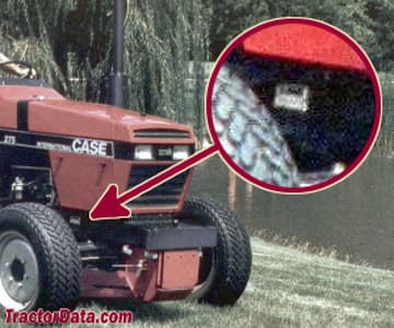 CaseIH 275 serial number location