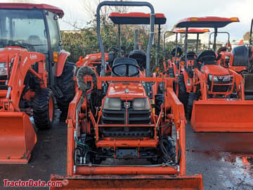 Kubota B2100 compact utility tractor with LA310 front-end loader.