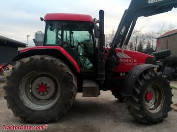 Tracteur McCormick MTX140 avec chargeuse frontale Quicke Q60.