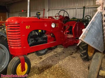 Massey-Harris 82 with single front wheel.