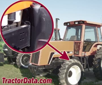 Emplacement du numéro de série Deutz-Allis 8010