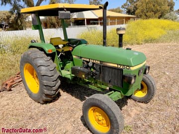 John Deere 1750 compact utility tractor, right side.