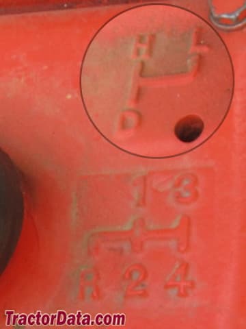Controles de transmissão J.I. Case 310-B