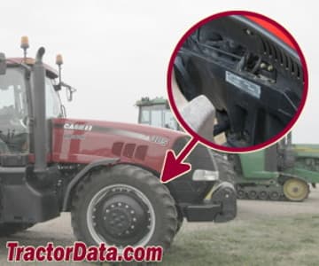 Emplacement du numéro de série CaseIH Magnum 305
