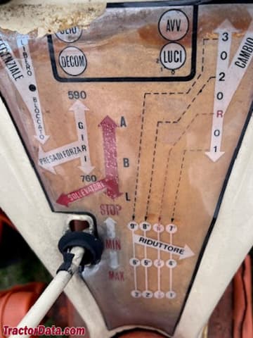Pasquali 986 transmission controls