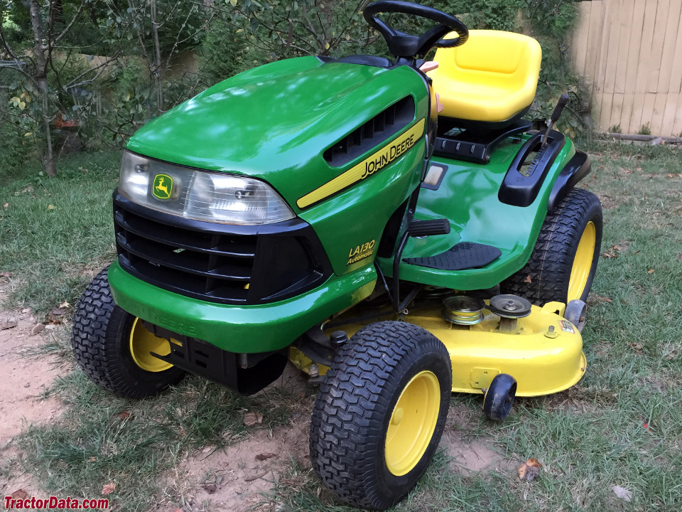 John Deere LA130 with mower deck.