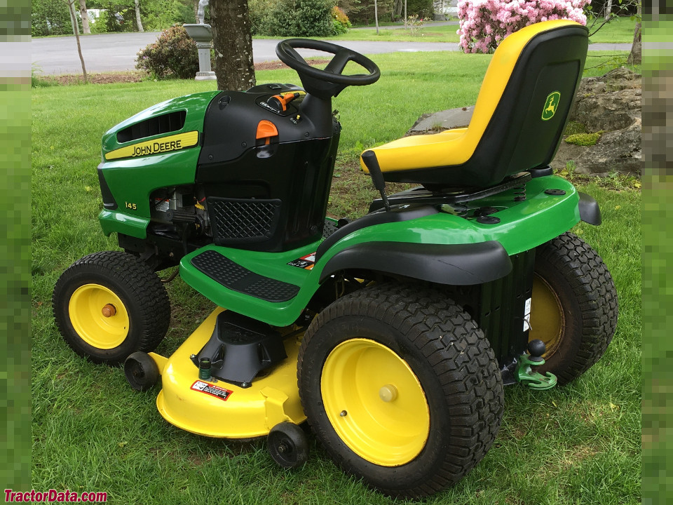 John Deere 145 lawn tractor. Photo contributed in memory of the original owner, Art Brown.