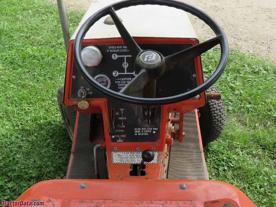 Allis-Chalmers 310 operator station and controls.