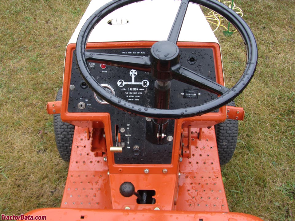 Allis-Chalmers 410 gear operator station and controls.