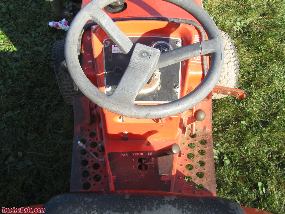 Allis Chalmers 710 operator station and controls.