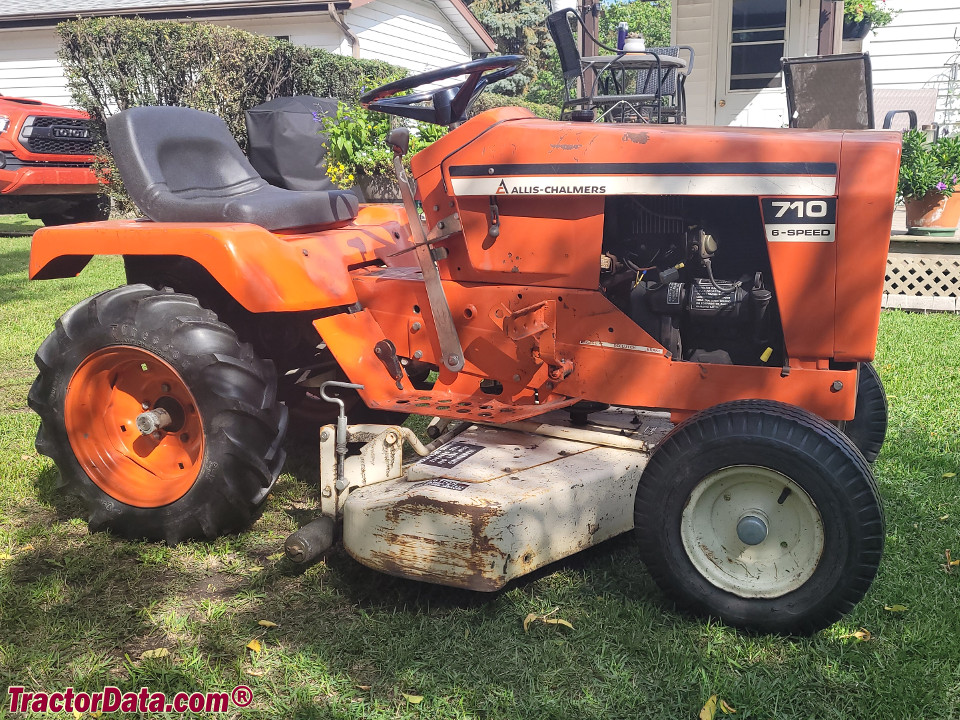 Allis-Chalmers 710 with mower deck.