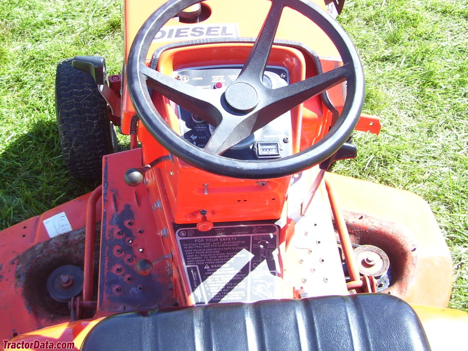 Allis-Chalmers 920 operator station and controls.