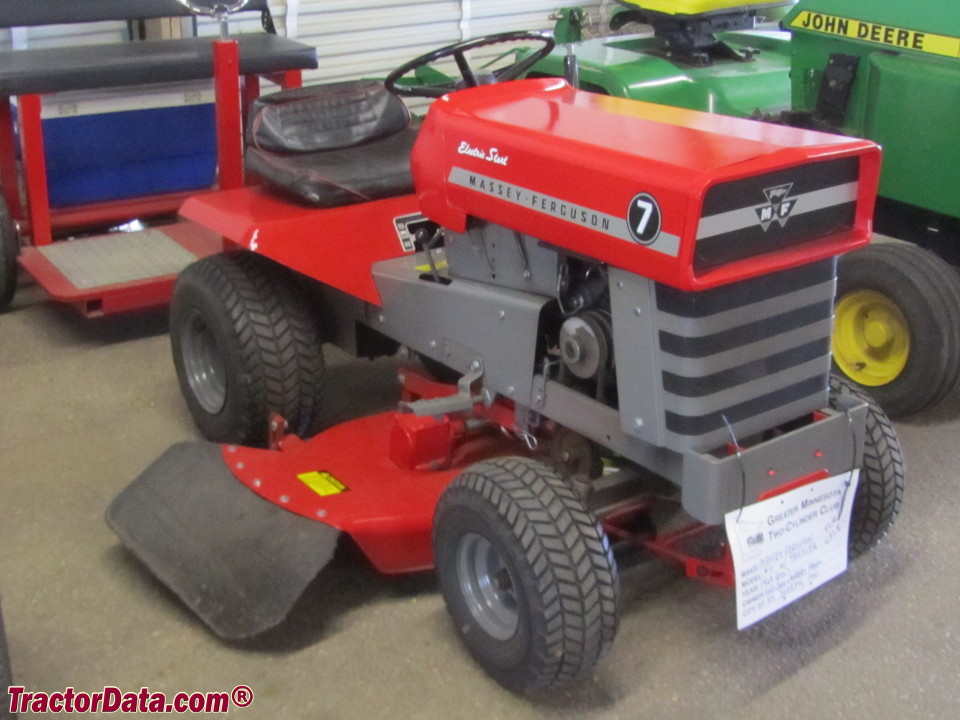 Electric start Massey Ferguson 7 with mower deck.