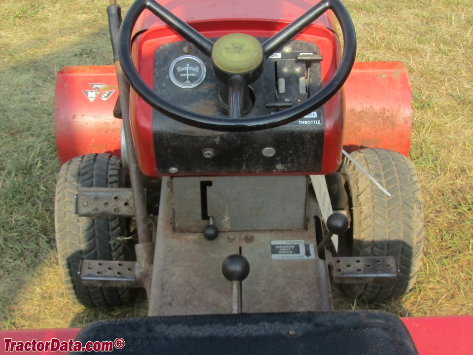 Massey Ferguson 7 operator station and controls.