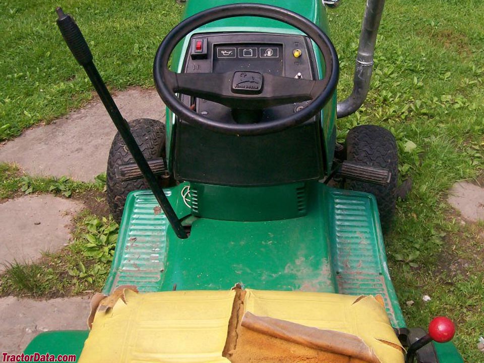 John Deere 180 operator station and controls.