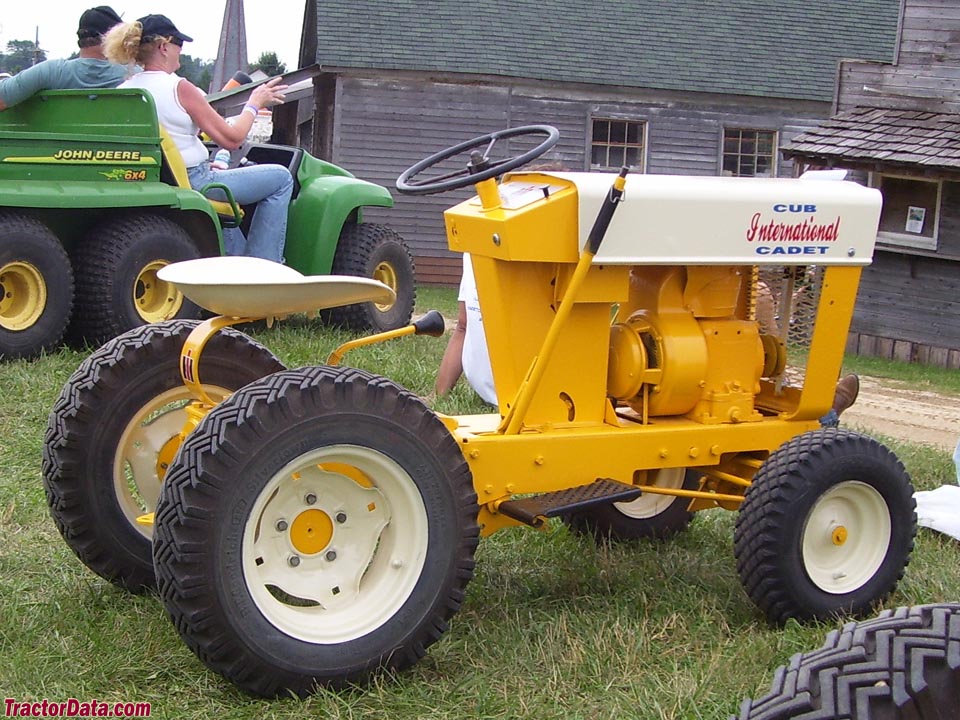 Right-rear view of the Cub Cadet