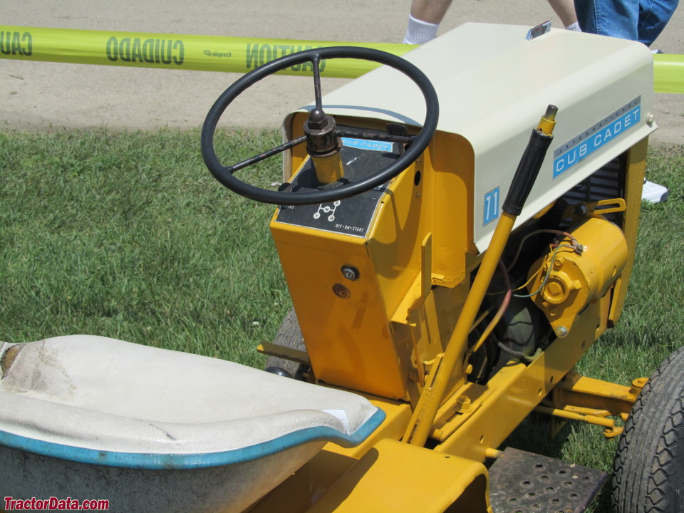 Cub Cadet 71 operator station and controls.