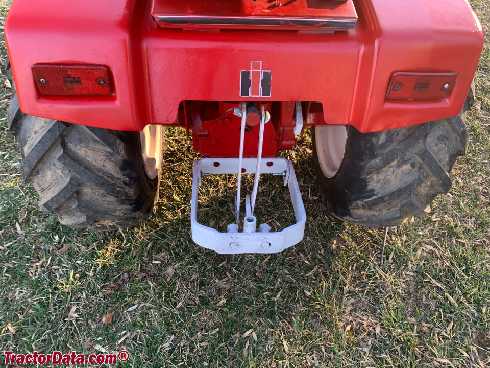 Rear view of the Cub Cadet 782 with hitch.