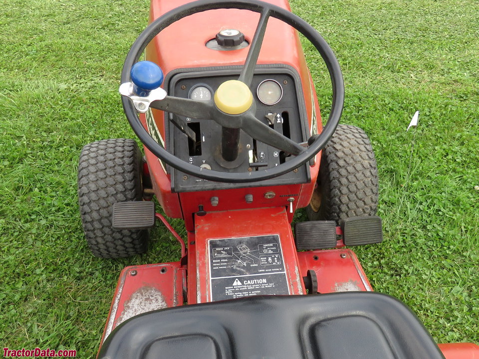 IH Cub Cadet 982 operator station and controls.