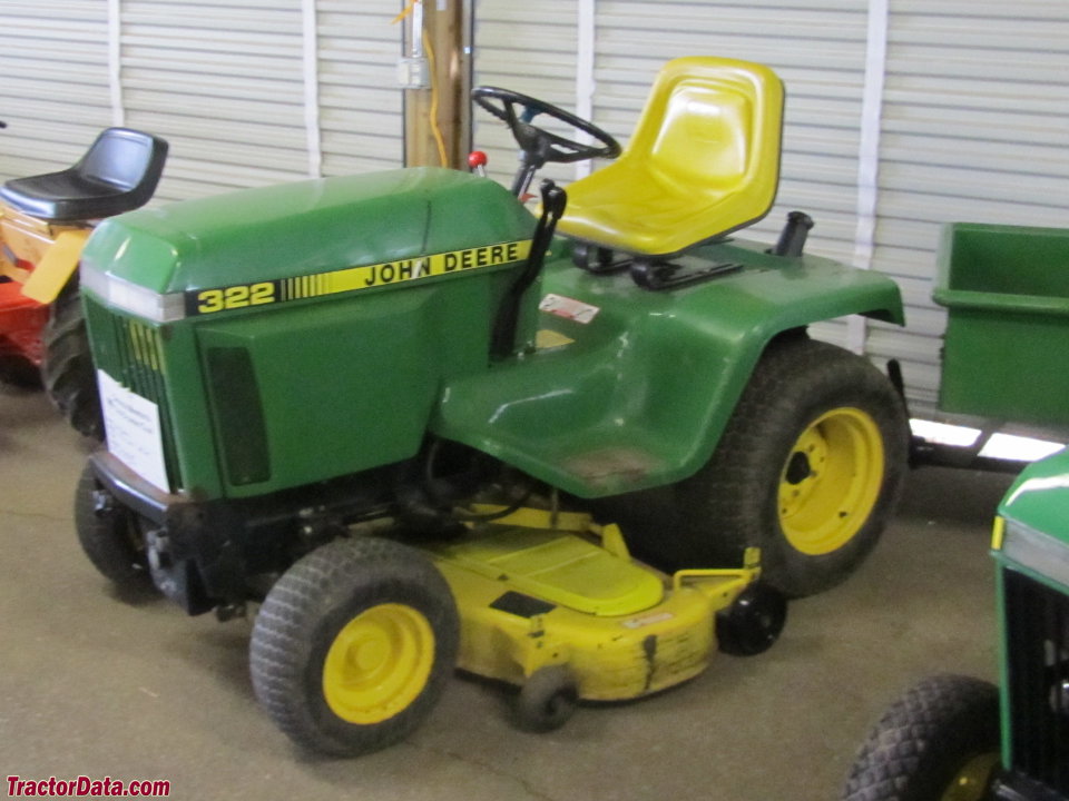 John Deere 322 left-front view