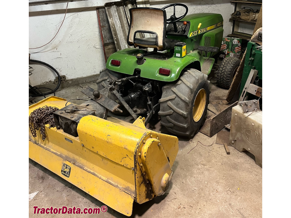 John Deere 400 tiller mounted.