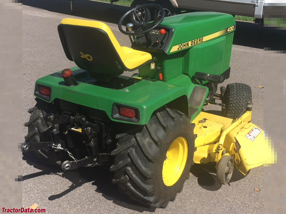 John Deere 430, rear view.