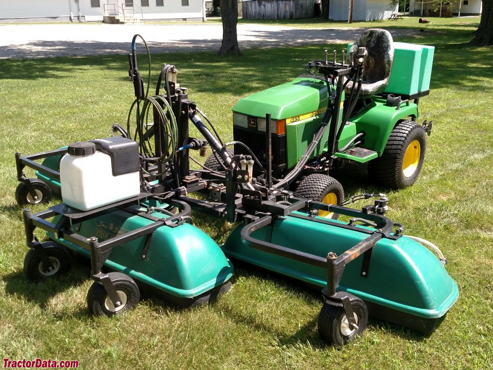 John Deere 445 with custom sprayer.
