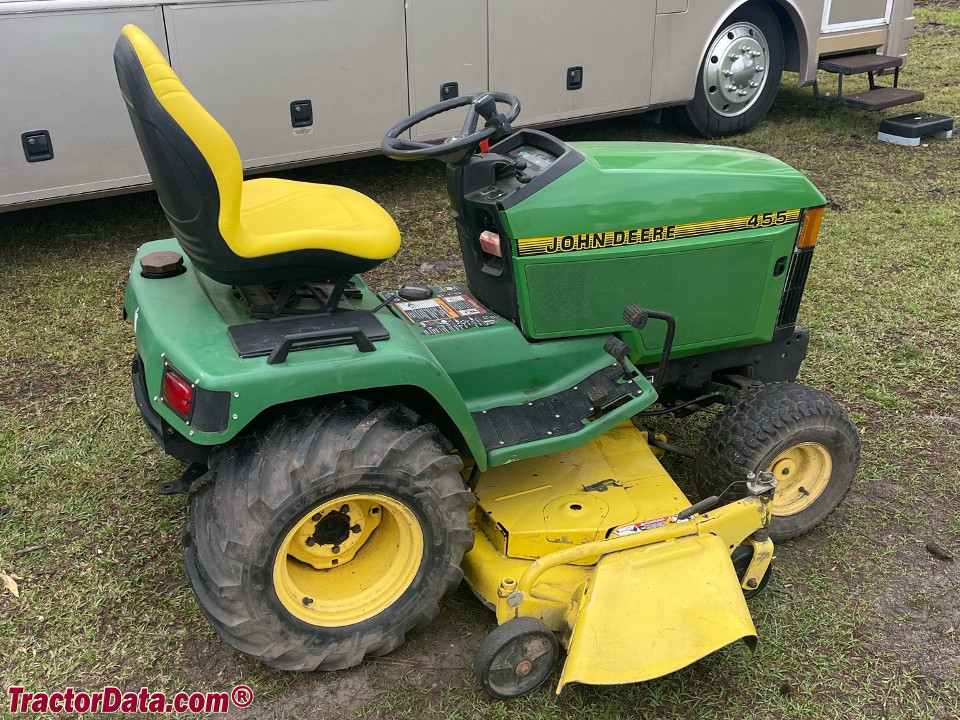 John Deere 455 with 60-inch mower deck.