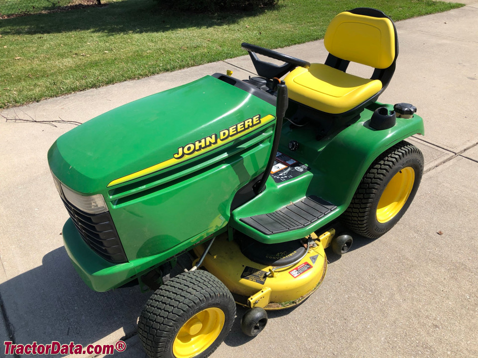 John Deere GT225 with 42C mower deck.