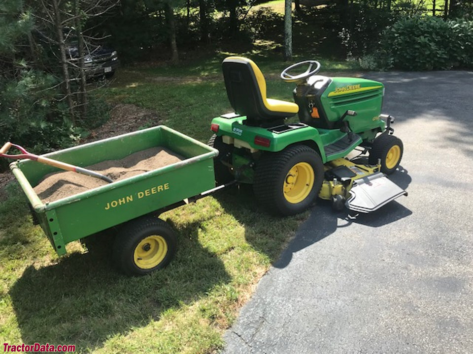 John Deere GX335 with model 80 dump cart.