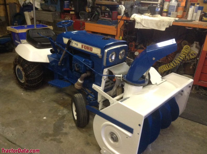 Ford LT-75 with snowblower.