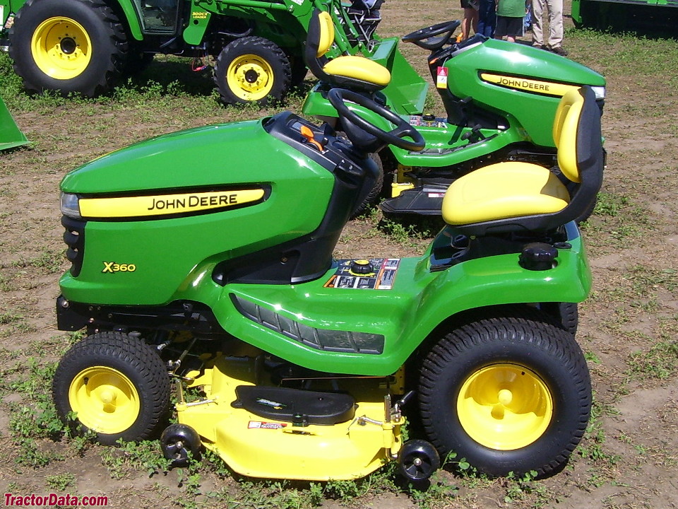 John Deere X360 left-side profile