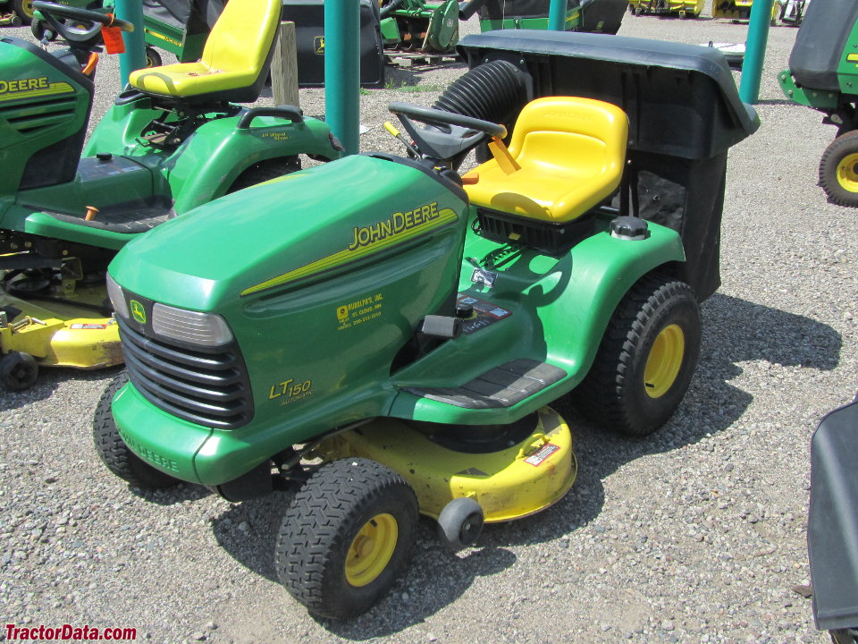John Deere L150 with bagger.